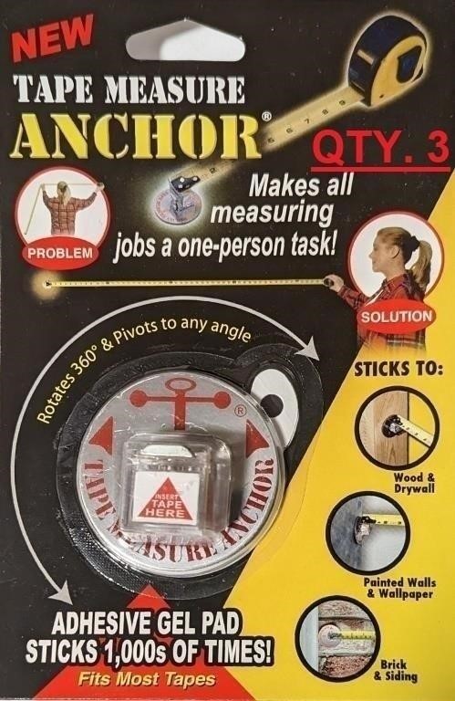 NEW  QTY. 3 - TAPE MEASURE ANCHORS $25