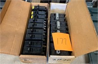 LOT OF 17 CIRCUIT BREAKERS 40 AMP &70 AMP