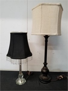 21 and 30-in table lamps