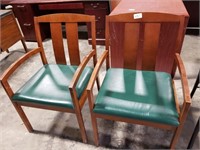 2 Vinyl Seat Kimball Chairs