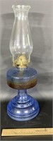 Antique Blue Oil Lamp