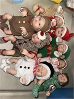 8pc ‘Real Touch’ Christmas baby doll set