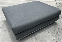 NEW! Gray Upholstered Ottoman