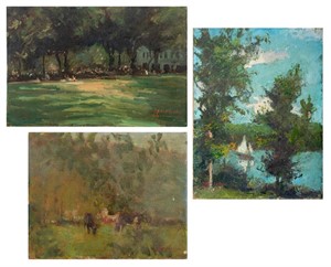 Bernard Lennon Landscape Oil Paintings, 3