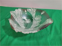 Mikasa Frosted Floral Leaf Candy Dish
