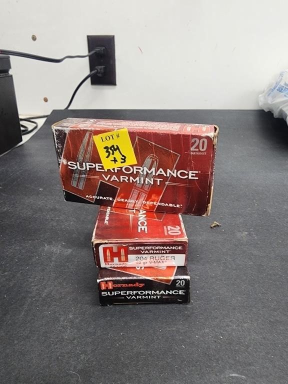 3x Hornady 204 ruger 20 pk