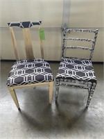 2 Modern Painted Chairs