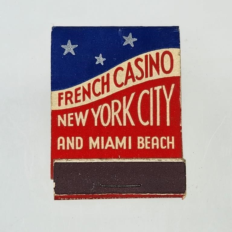 FRENCH CASINO ADV. FEATURE MATCHBOOK