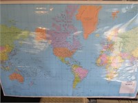 Hammond World Map 50 x 33"