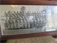 Framed 1952 Camp Lejeune Picture 25 x 12"
