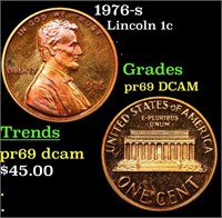 Proof 1976-s Lincoln Cent 1c Grades GEM++ Proof De