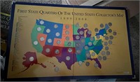 First state quarter of the US collectors map