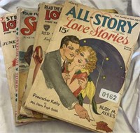 (4) 1930's Romance Story Magazines