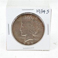 1934-S Peace Dollar, Silver