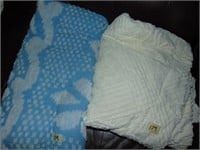 (2) Chenille Bedspreads