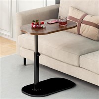 C Table End Table,Skinny Side Table Adjustable