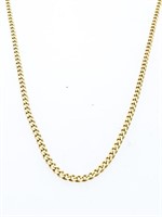Italy, 14kt Gold Curb Link Necklace, 8.66 Grams1