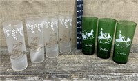 “Swanky Swig” cocktail glasses - 4 fairy nymphs &