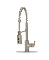 Commercial style kitchen faucet (Stainless Steel)