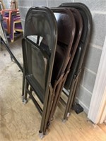 (5) Metal Folding Chairs