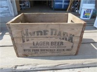 Vintage Hyde Park Wood Crate