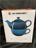 LE CREUSET - TEA FOR ONE / STONEWARE SET / NIB