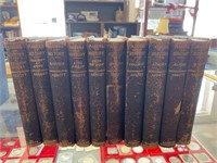 10 VOLUME SET OF ANTIQUE BOOKS "MAKERS OF HISTORY"