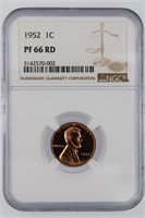 1952 Lincoln Cent NGC PF-66 Red Price Guide $75