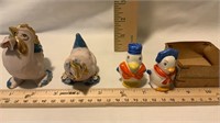 Set Figurines, Geese Salt/Pepper Shakers Japan