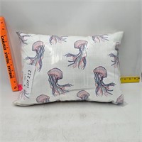 Throw Pillow with Jellyfish Design, New