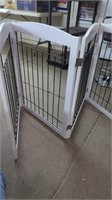 Foldable Freestanding Dog Gate for House Extra