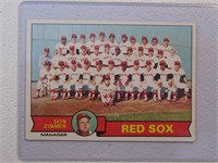 1979 TOPPS BOSTON RED SOX TEAM CHECKLIST