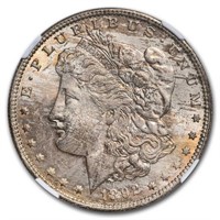 1892-O Morgan Dollar MS-64 NGC (Toned)