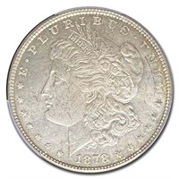 1878 Morgan Dollar 8 TF MS-63 PCGS (Toned)