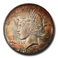 1934-D Peace Dollar MS-66+ PCGS (Toned)