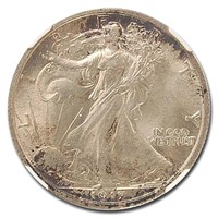 1917 Walking Liberty Half Dollar MS-65 NGC (Toned)