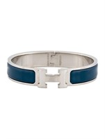 Hermes Clic H Enamel Bangle 6.25"