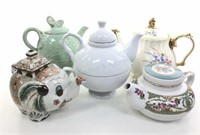 (5) Porcelain/ Ceramic Teapots