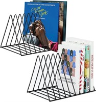 2-PACK TRIANGLE DESKTOP MAGAZINE HOLDER RACK