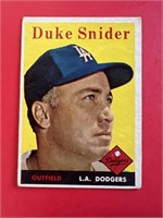 1958 Topps Duke Snider Card #88 Dodgers HOF