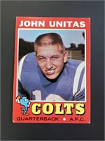 1971 Topps Johnny Unitas Card #1 COLTS HOF 'er
