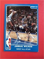 1983 Star Jamaal Wilkes All-Star Card Lakers