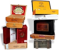 11-Pack Wooden Empty Cigar Boxes