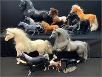 Plastic Toy Horses Lot of 13