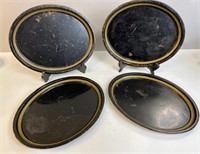 VINTAGE OVAL HOTEL SERVING TRAYS