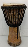Wooden tribal drum 12"x 20"