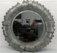 30" round flower mirror