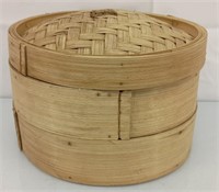 2 tier bamboo steamer basket 10'