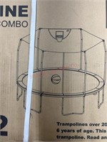 14 foot round trampoline with enclosure