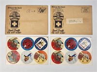 2) 1930'S SEAL CRAFT DISCS UNUSED W/ MAILER